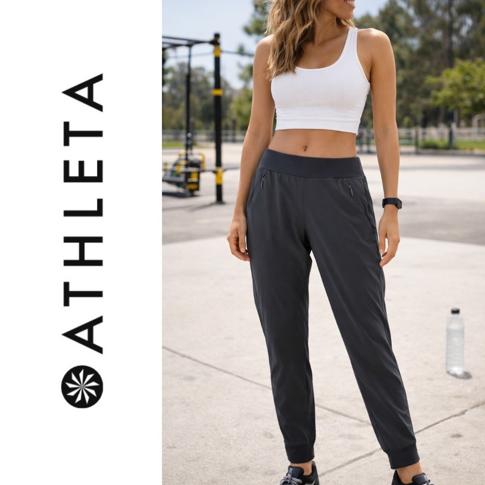 Athleta, Women's Size 8 Dark Grey Jogger Pants Athletic Wear